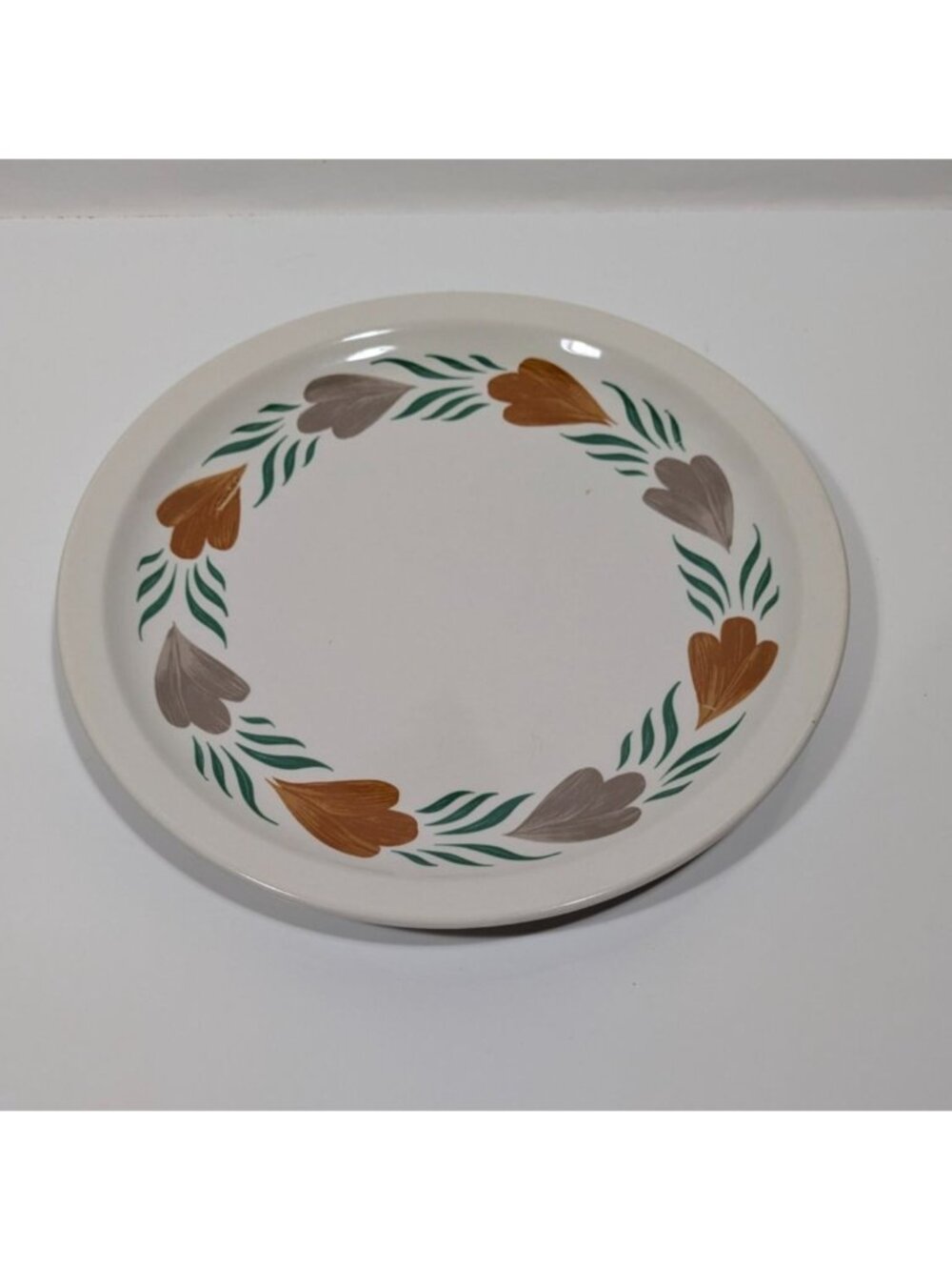 Syracuse China CHANTILLY Plate Orange Green Vintage